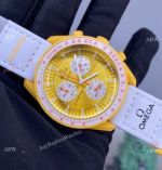 Replica Swatch x Omega Mission to SUN Watch Bioceramic lemon case